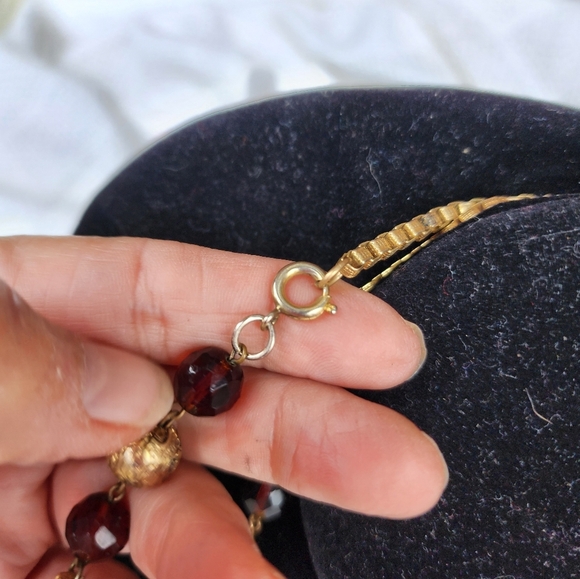 Vintage Glass bead‎  station necklace - Picture 10 of 16